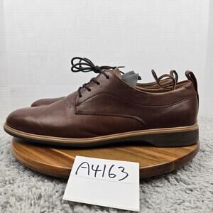 Amberjack Mens 13 The Original Chestnut Brown Leather Oxford Casual Daily Shoe